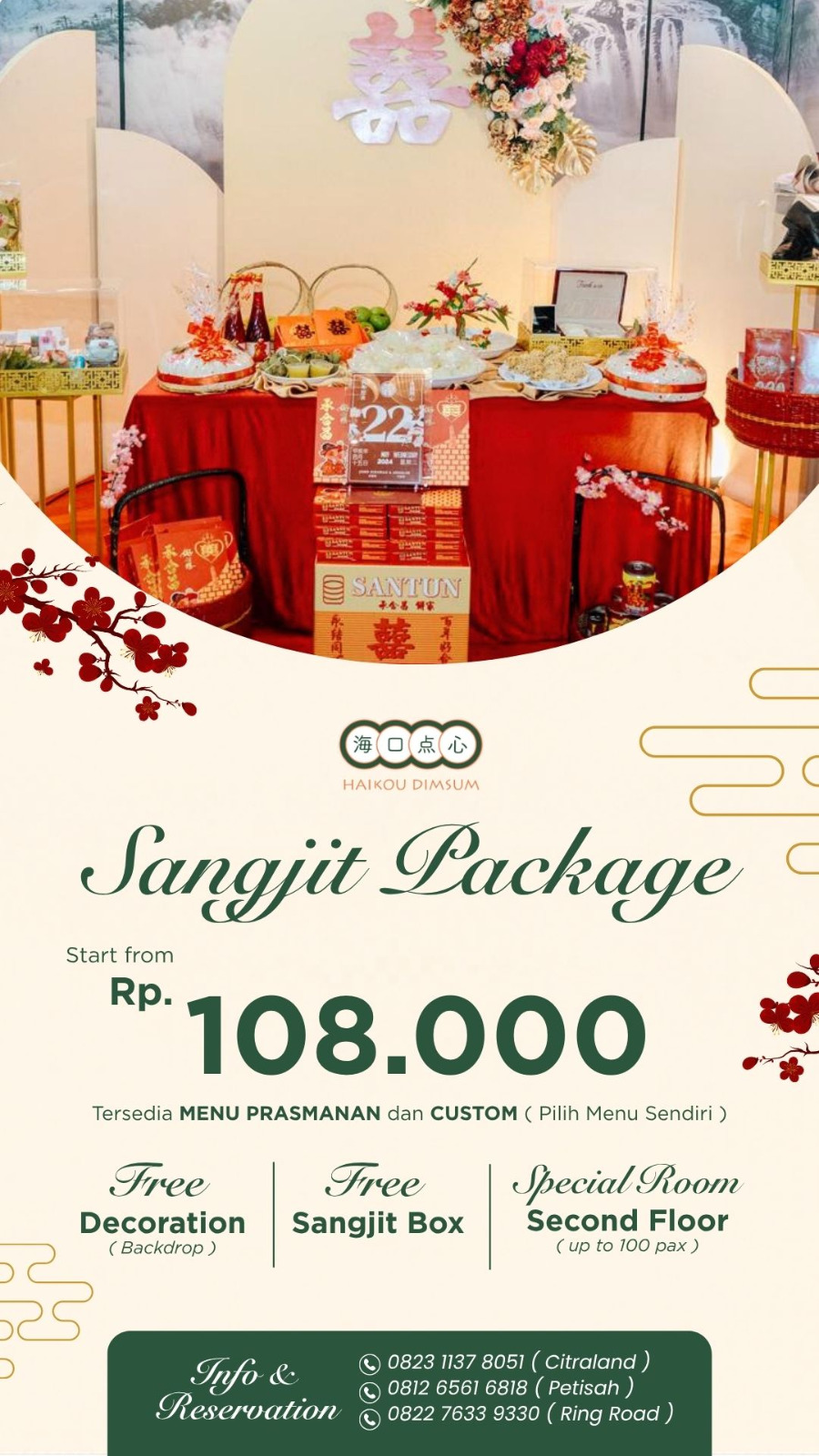 Rekomendasi Tempat Sangjit Murah di Medan: Paket All-In HaiKou Dimsum Mulai Rp 108 Ribu!